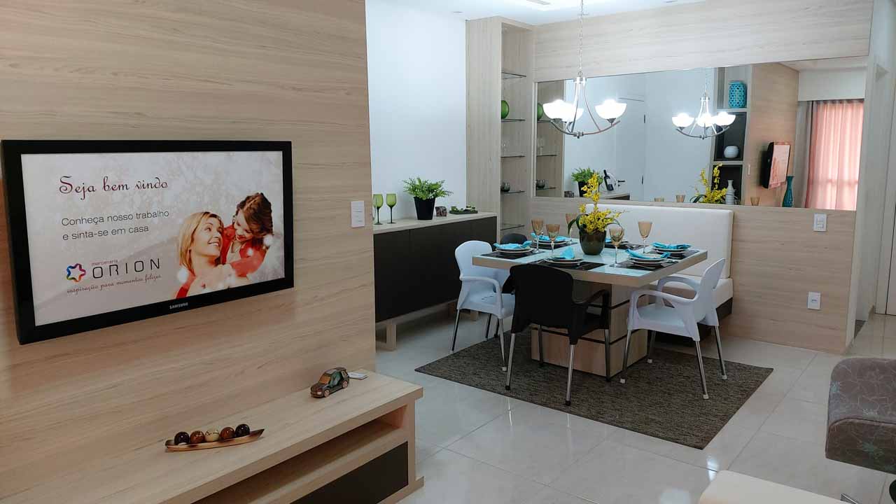 Decorado sala de tv e jantar Decorado sala de tv e jantar